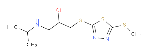 1-(isopropylamino)-3-((5-(methylthio)-1,3,4-thiadiazol-2-yl)thio)propan-2-ol