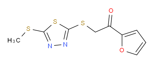 1-(furan-2-yl)-2-((5-(methylthio)-1,3,4-thiadiazol-2-yl)thio)ethanone