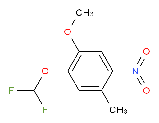 1-(difluoromethoxy)-2-methoxy-5-methyl-4-nitrobenzene