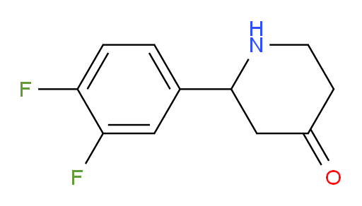 2-(3,4-difluorophenyl)piperidin-4-one
