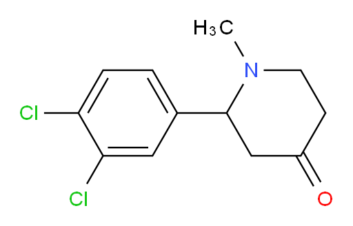 2-(3,4-dichlorophenyl)-1-methylpiperidin-4-one