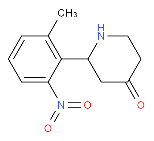 2-(2-methyl-6-nitrophenyl)piperidin-4-one