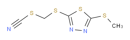 2-(methylthio)-5-((thiocyanatomethyl)thio)-1,3,4-thiadiazole