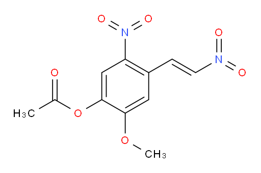 (E)-2-methoxy-5-nitro-4-(2-nitrovinyl)phenyl acetate