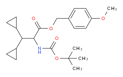 4-methoxybenzyl 2-((tert-butoxycarbonyl)amino)-3,3-dicyclopropylpropanoate