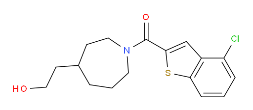 (4-chlorobenzo[b]thiophen-2-yl)(4-(2-hydroxyethyl)azepan-1-yl)methanone