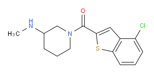 (4-chlorobenzo[b]thiophen-2-yl)(3-(methylamino)piperidin-1-yl)methanone