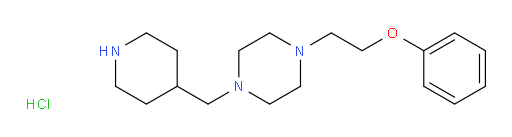 1-(2-phenoxyethyl)-4-(piperidin-4-ylmethyl)piperazine hydrochloride