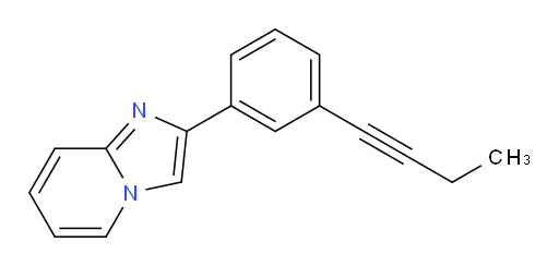 2-(3-(but-1-yn-1-yl)phenyl)imidazo[1,2-a]pyridine