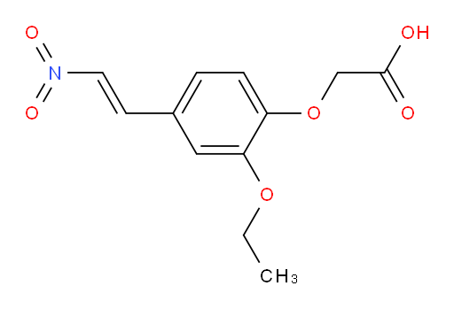 (E)-2-(2-ethoxy-4-(2-nitrovinyl)phenoxy)acetic acid