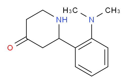 2-(2-(dimethylamino)phenyl)piperidin-4-one
