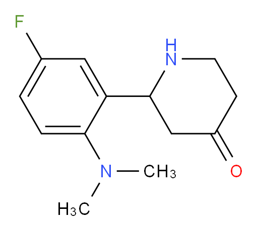 2-(2-(dimethylamino)-5-fluorophenyl)piperidin-4-one