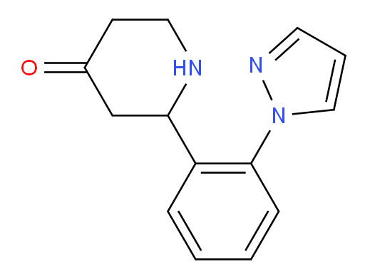 2-(2-(1H-pyrazol-1-yl)phenyl)piperidin-4-one