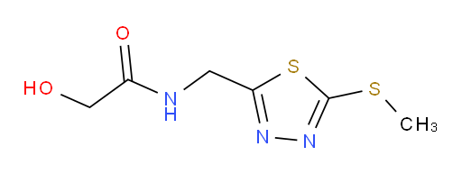 2-hydroxy-N-((5-(methylthio)-1,3,4-thiadiazol-2-yl)methyl)acetamide