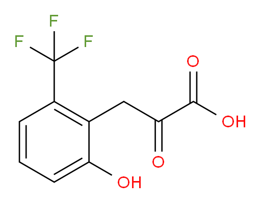 3-(2-hydroxy-6-(trifluoromethyl)phenyl)-2-oxopropanoic acid