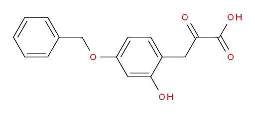 3-(4-(benzyloxy)-2-hydroxyphenyl)-2-oxopropanoic acid