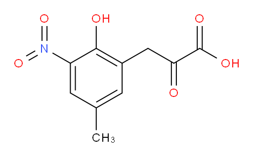 3-(2-hydroxy-5-methyl-3-nitrophenyl)-2-oxopropanoic acid
