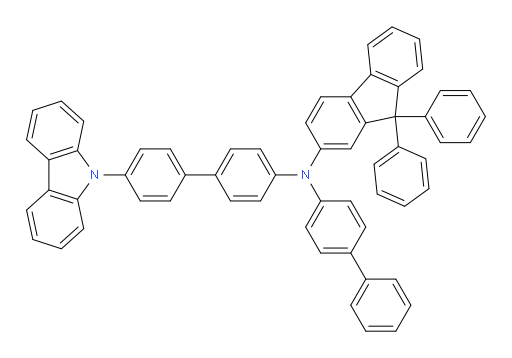 N-(4'-(9H-carbazol-9-yl)-[1,1'-biphenyl]-4-yl)-N-([1,1'-biphenyl]-4-yl)-9,9-diphenyl-9H-fluoren-2-amine