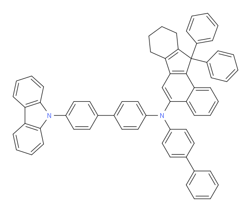 N-(4'-(9H-carbazol-9-yl)-[1,1'-biphenyl]-4-yl)-N-([1,1'-biphenyl]-4-yl)-11,11-diphenyl-8,9,10,11-tetrahydro-7H-benzo[a]fluoren-5-amine