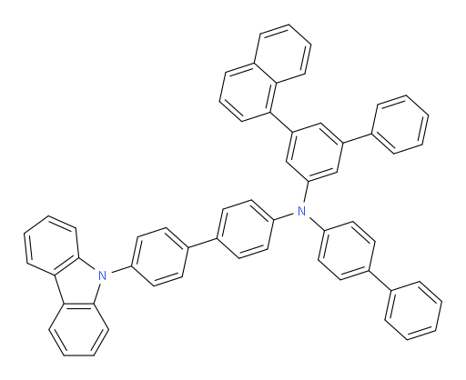 N-(4'-(9H-carbazol-9-yl)-[1,1'-biphenyl]-4-yl)-N-([1,1'-biphenyl]-4-yl)-5-(naphthalen-1-yl)-[1,1'-biphenyl]-3-amine