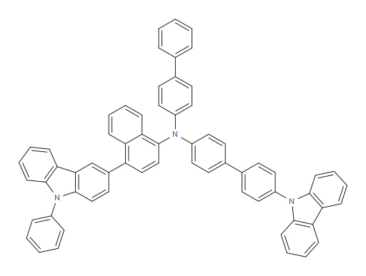 N-(4'-(9H-carbazol-9-yl)-[1,1'-biphenyl]-4-yl)-N-([1,1'-biphenyl]-4-yl)-4-(9-phenyl-9H-carbazol-3-yl)naphthalen-1-amine