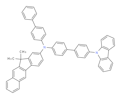 N-(4'-(9H-carbazol-9-yl)-[1,1'-biphenyl]-4-yl)-N-([1,1'-biphenyl]-4-yl)-11,11-dimethyl-11H-benzo[b]fluoren-2-amine
