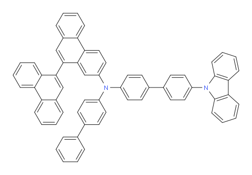 N-(4'-(9H-carbazol-9-yl)-[1,1'-biphenyl]-4-yl)-N-([1,1'-biphenyl]-4-yl)-[9,9'-biphenanthren]-7-amine