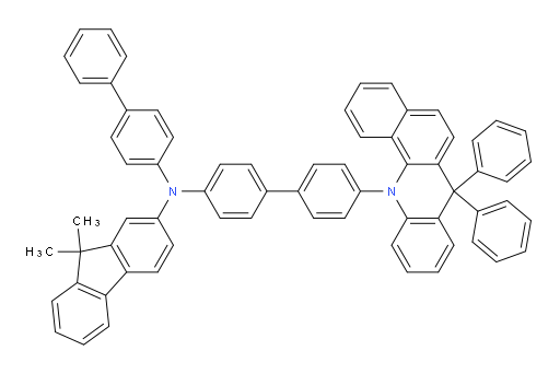 N-([1,1'-biphenyl]-4-yl)-N-(4'-(7,7-diphenylbenzo[c]acridin-12(7H)-yl)-[1,1'-biphenyl]-4-yl)-9,9-dimethyl-9H-fluoren-2-amine