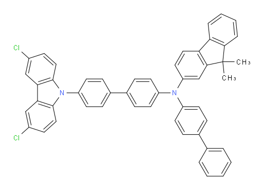 N-([1,1'-biphenyl]-4-yl)-N-(4'-(3,6-dichloro-9H-carbazol-9-yl)-[1,1'-biphenyl]-4-yl)-9,9-dimethyl-9H-fluoren-2-amine