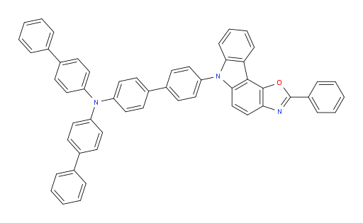 N,N-di([1,1'-biphenyl]-4-yl)-4'-(2-phenyl-6H-oxazolo[4,5-c]carbazol-6-yl)-[1,1'-biphenyl]-4-amine