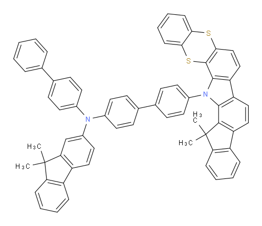 N-([1,1'-biphenyl]-4-yl)-N-(4'-(14,14-dimethylbenzo[5,6][1,4]dithiino[2,3-a]indeno[1,2-i]carbazol-15(14H)-yl)-[1,1'-biphenyl]-4-yl)-9,9-dimethyl-9H-fluoren-2-amine