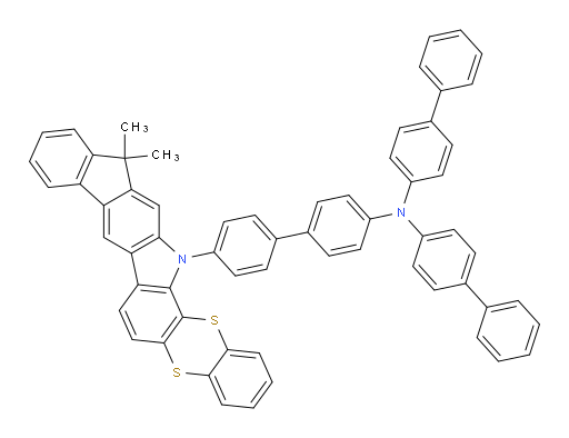N,N-di([1,1'-biphenyl]-4-yl)-4'-(13,13-dimethylbenzo[5,6][1,4]dithiino[2,3-a]indeno[1,2-h]carbazol-15(13H)-yl)-[1,1'-biphenyl]-4-amine