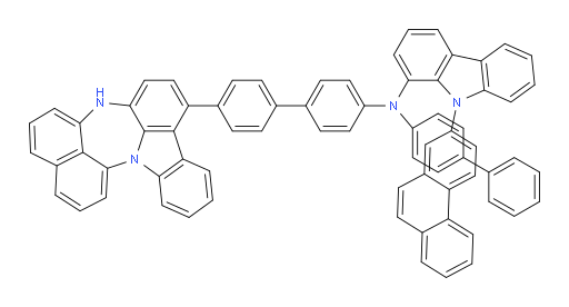N-(4'-(4H-naphtho[1',8':5,6,7][1,4]diazepino[3,2,1-jk]carbazol-7-yl)-[1,1'-biphenyl]-4-yl)-N-([1,1'-biphenyl]-4-yl)-9-(phenanthren-2-yl)-9H-carbazol-1-amine