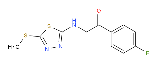 1-(4-fluorophenyl)-2-((5-(methylthio)-1,3,4-thiadiazol-2-yl)amino)ethanone