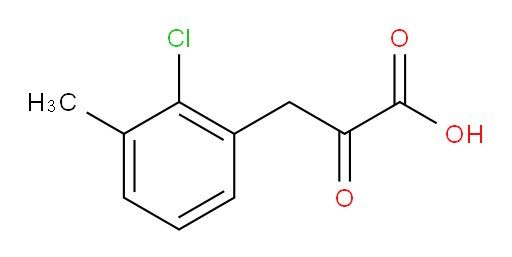 3-(2-chloro-3-methylphenyl)-2-oxopropanoic acid