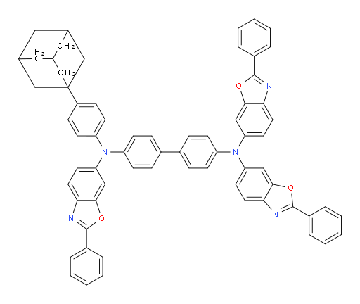 N4-(4-(adamantan-1-yl)phenyl)-N4,N4',N4'-tris(2-phenylbenzo[d]oxazol-6-yl)-[1,1'-biphenyl]-4,4'-diamine