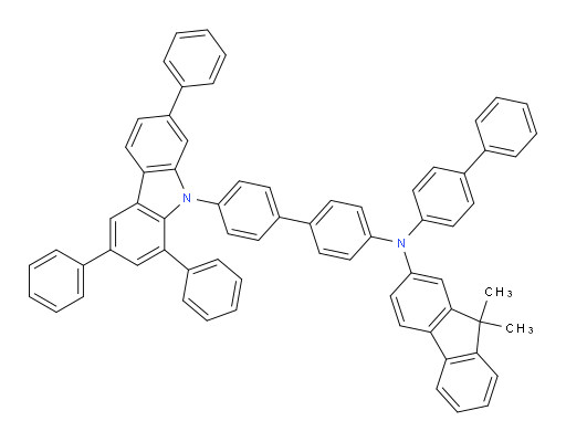 N-([1,1'-biphenyl]-4-yl)-9,9-dimethyl-N-(4'-(1,3,7-triphenyl-9H-carbazol-9-yl)-[1,1'-biphenyl]-4-yl)-9H-fluoren-2-amine