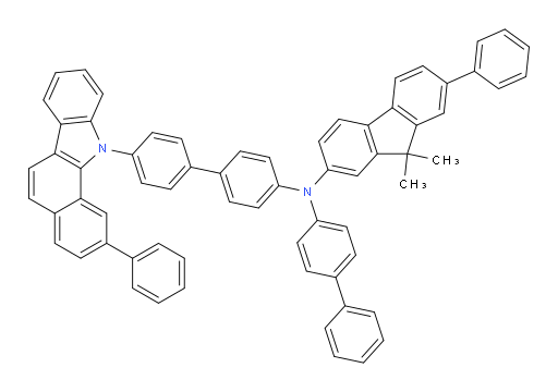 N-([1,1'-biphenyl]-4-yl)-9,9-dimethyl-7-phenyl-N-(4'-(2-phenyl-11H-benzo[a]carbazol-11-yl)-[1,1'-biphenyl]-4-yl)-9H-fluoren-2-amine