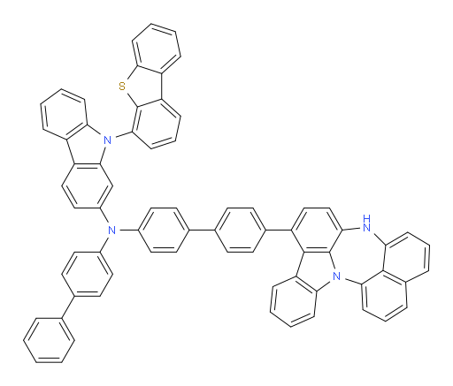 N-(4'-(4H-naphtho[1',8':5,6,7][1,4]diazepino[3,2,1-jk]carbazol-7-yl)-[1,1'-biphenyl]-4-yl)-N-([1,1'-biphenyl]-4-yl)-9-(dibenzo[b,d]thiophen-4-yl)-9H-carbazol-2-amine