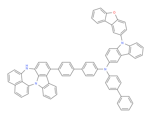 N-(4'-(4H-naphtho[1',8':5,6,7][1,4]diazepino[3,2,1-jk]carbazol-7-yl)-[1,1'-biphenyl]-4-yl)-N-([1,1'-biphenyl]-4-yl)-9-(dibenzo[b,d]furan-2-yl)-9H-carbazol-3-amine