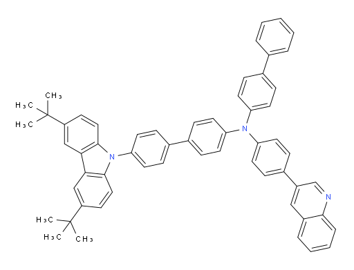 N-([1,1'-biphenyl]-4-yl)-4'-(3,6-di-tert-butyl-9H-carbazol-9-yl)-N-(4-(quinolin-3-yl)phenyl)-[1,1'-biphenyl]-4-amine