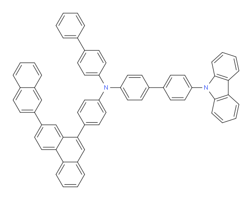 N-([1,1'-biphenyl]-4-yl)-4'-(9H-carbazol-9-yl)-N-(4-(7-(naphthalen-2-yl)phenanthren-9-yl)phenyl)-[1,1'-biphenyl]-4-amine