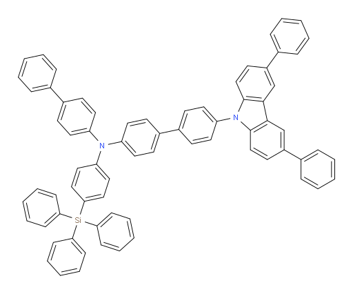 N-([1,1'-biphenyl]-4-yl)-4'-(3,6-diphenyl-9H-carbazol-9-yl)-N-(4-(triphenylsilyl)phenyl)-[1,1'-biphenyl]-4-amine