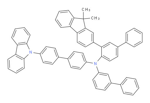 N-(4'-(9H-carbazol-9-yl)-[1,1'-biphenyl]-4-yl)-N-(3-(9,9-dimethyl-9H-fluoren-2-yl)-[1,1'-biphenyl]-4-yl)-[1,1'-biphenyl]-3-amine