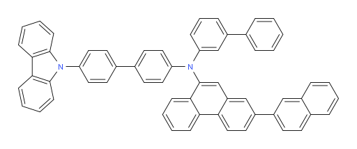 N-(4'-(9H-carbazol-9-yl)-[1,1'-biphenyl]-4-yl)-N-([1,1'-biphenyl]-3-yl)-2-(naphthalen-2-yl)phenanthren-9-amine