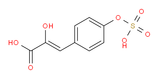 (Z)-2-hydroxy-3-(4-(sulfooxy)phenyl)acrylic acid