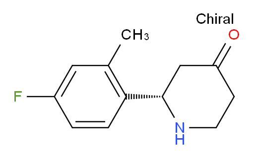 (S)-2-(4-fluoro-2-methylphenyl)piperidin-4-one