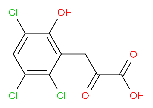 2-oxo-3-(2,3,5-trichloro-6-hydroxyphenyl)propanoic acid