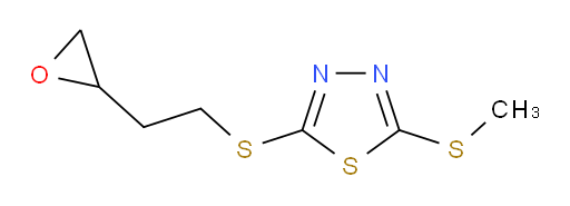 2-(methylthio)-5-((2-(oxiran-2-yl)ethyl)thio)-1,3,4-thiadiazole