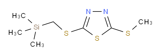 2-(methylthio)-5-(((trimethylsilyl)methyl)thio)-1,3,4-thiadiazole